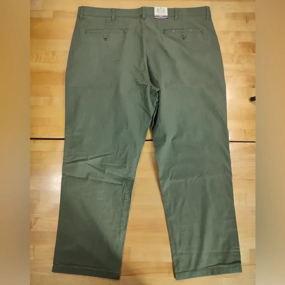 Men's English Laundry Stretch Twill Breeze Chino Straight Leg Green Pants 40x29